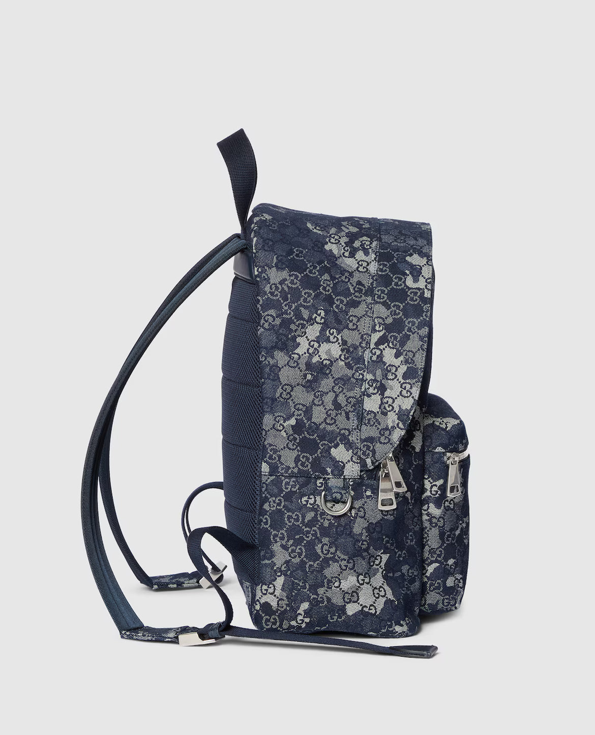 Large GG denim backpack
