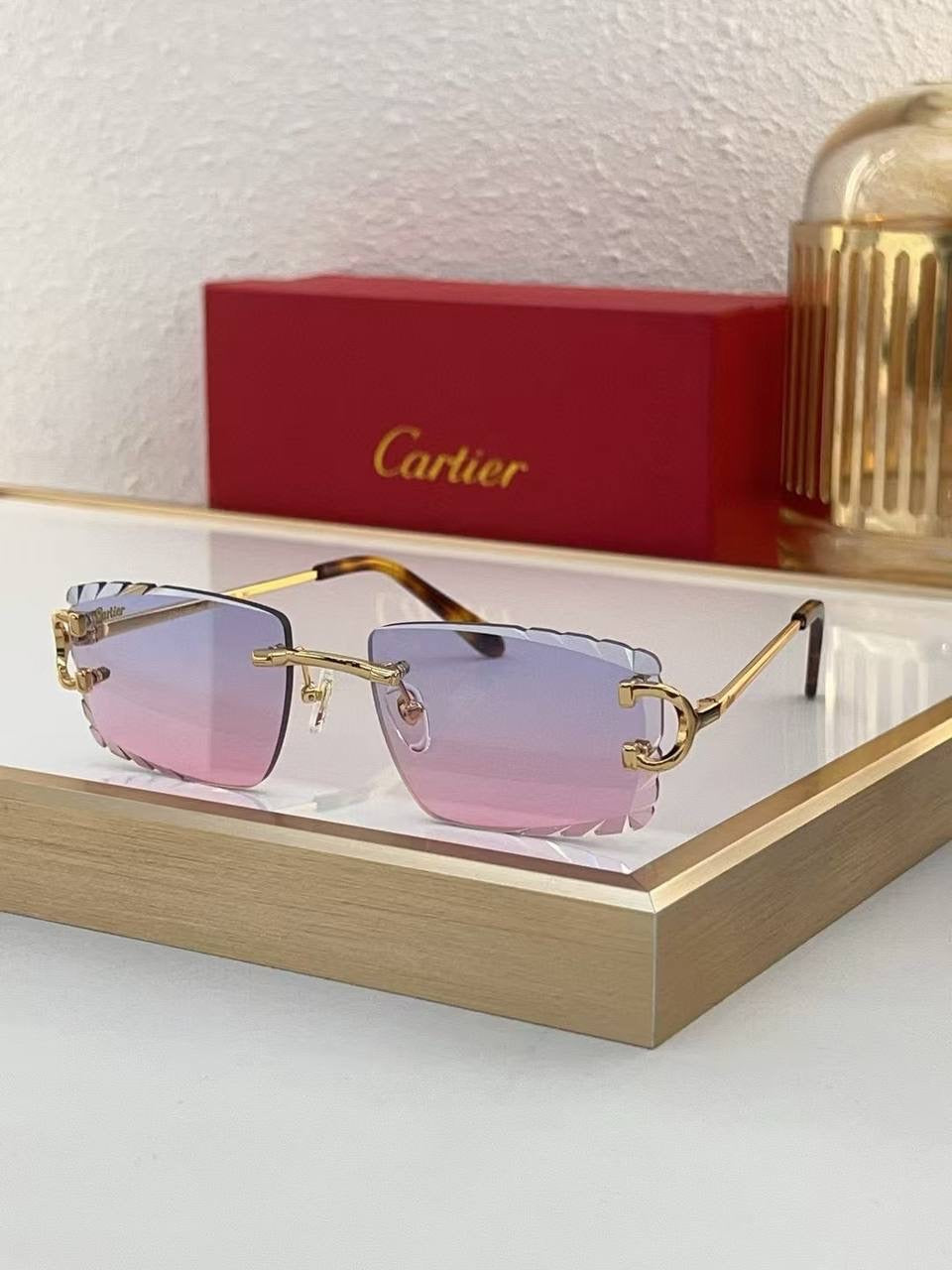 Cartier rimless glasses