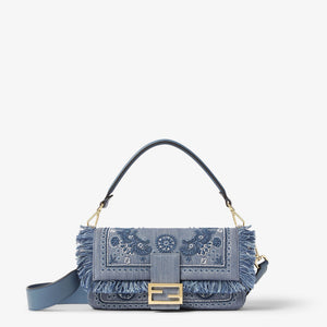 Fendi Baguette Denim Brodé