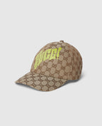 GG canvas baseball hat with print