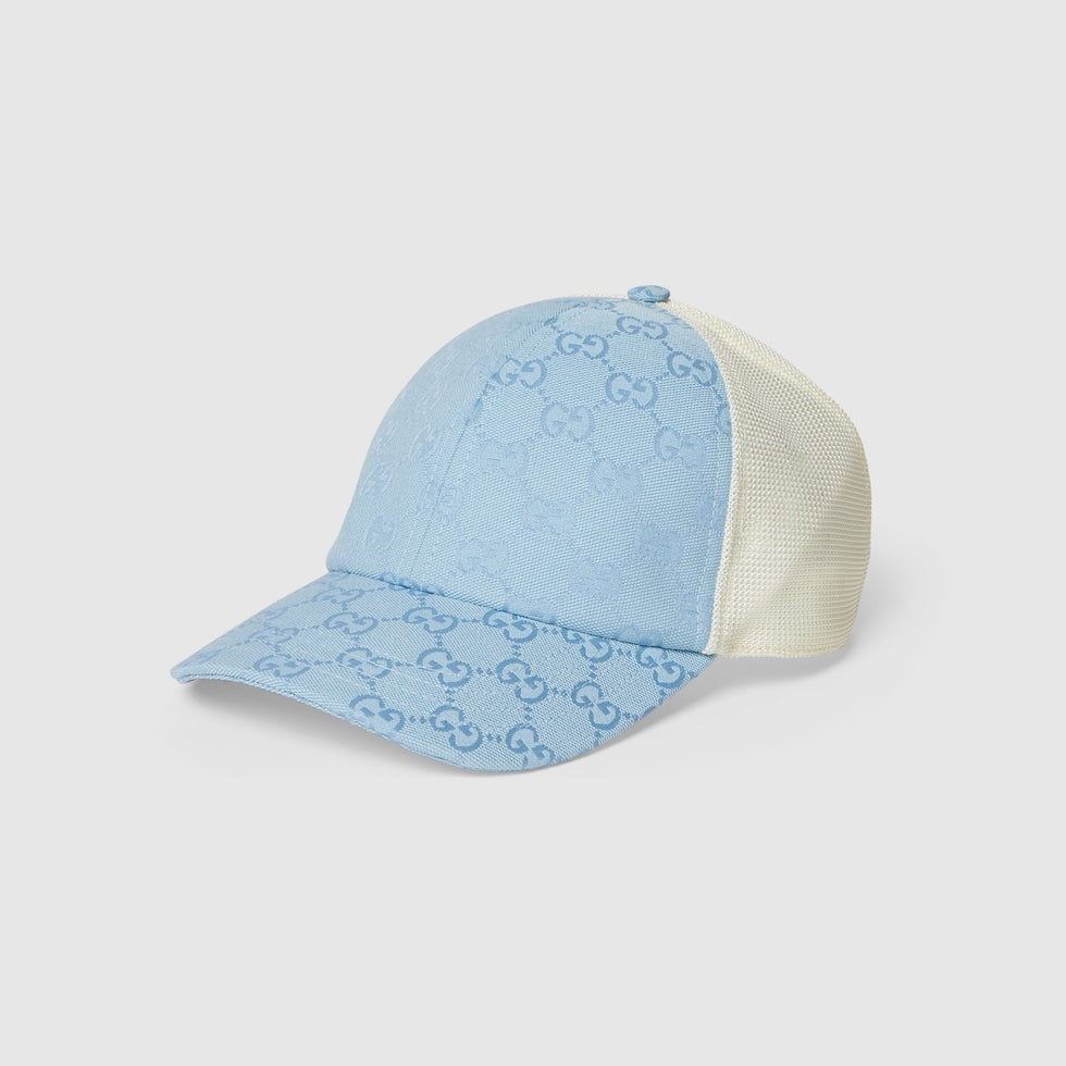 BLUE WHITE ORIGINAL GG CANVAS BASEBALL HAT