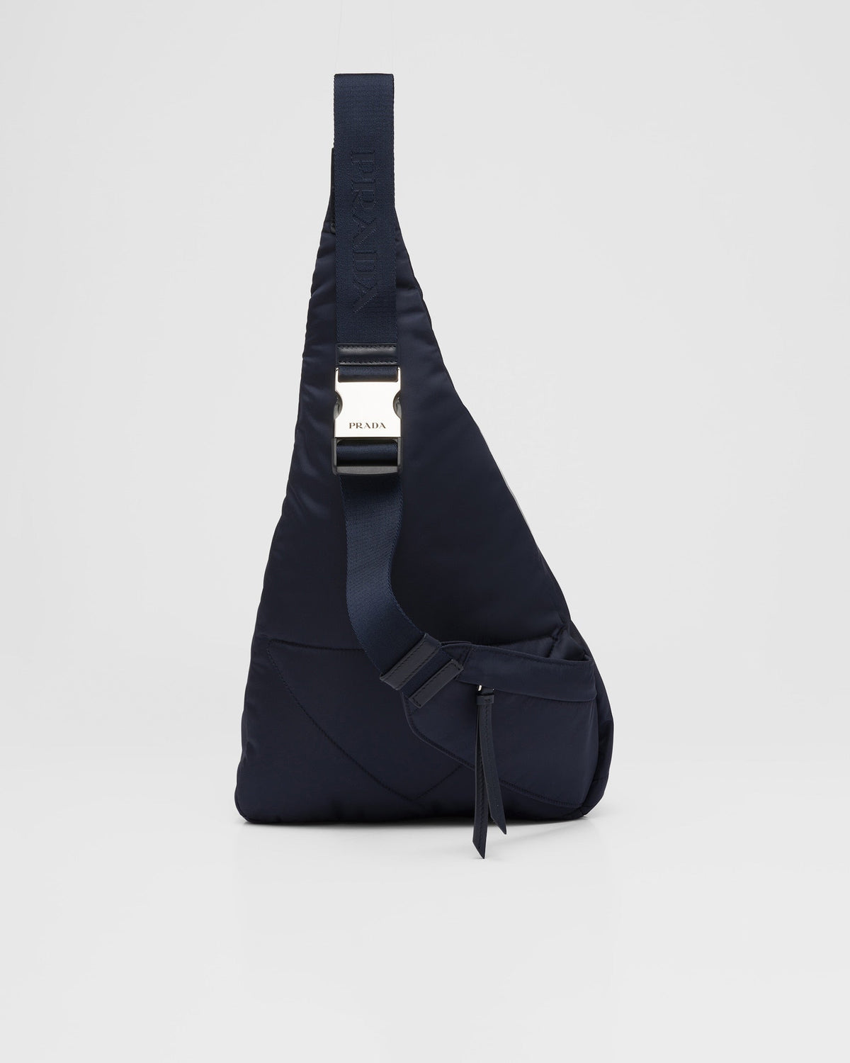 Re-Nylon and leather backpack
