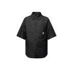Chemise manches courtes en chambray