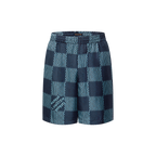 Short Damier en soie