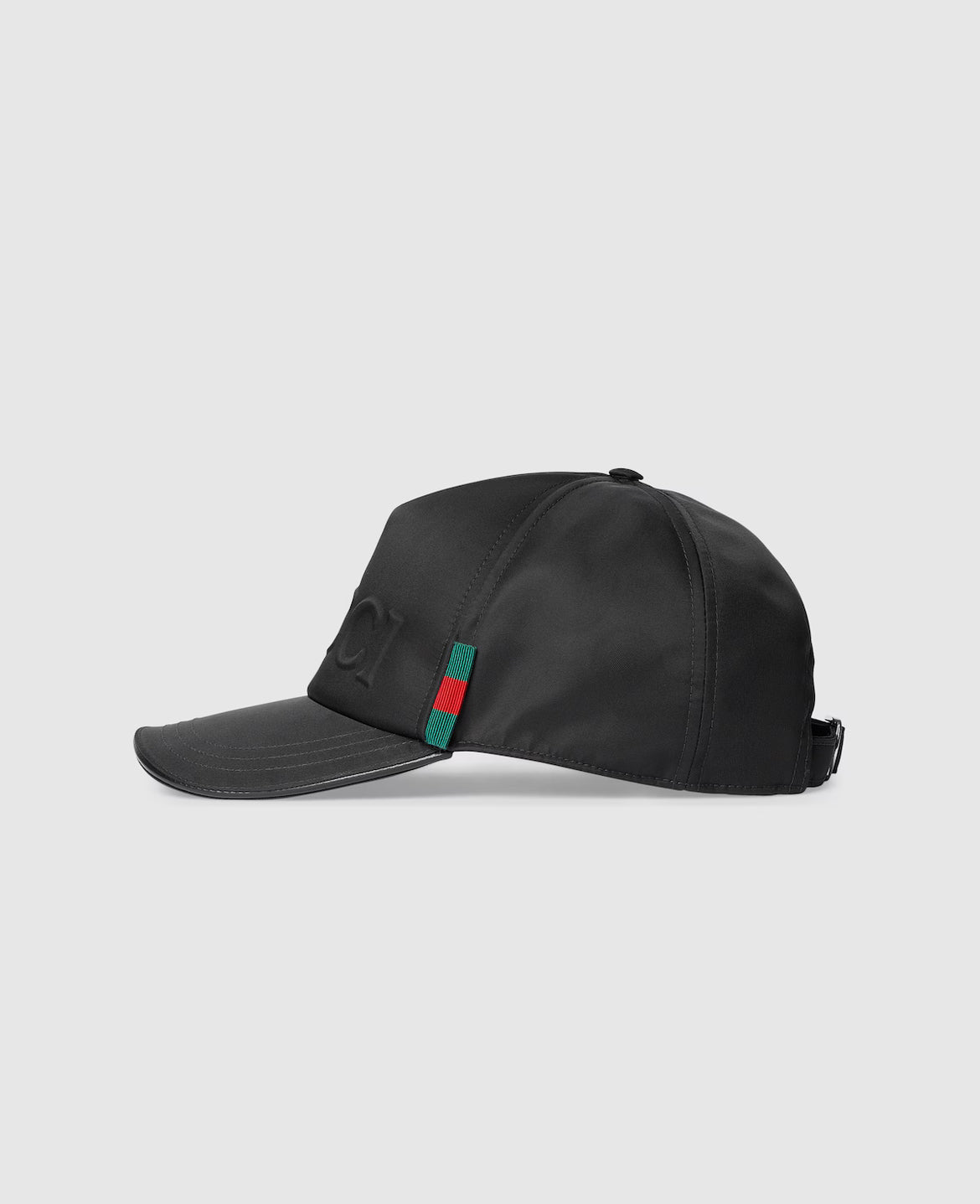 Nylon baseball cap with Gucci logo