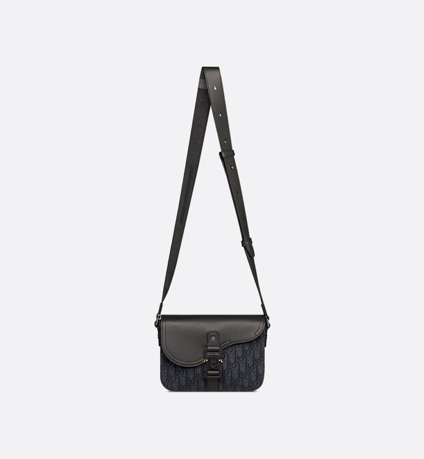 Dior Sac Messenger à rabat Saddle Small Noir