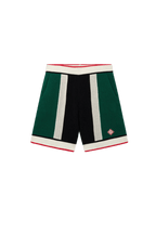 STRIPED KNITTED TENNIS SHORTS