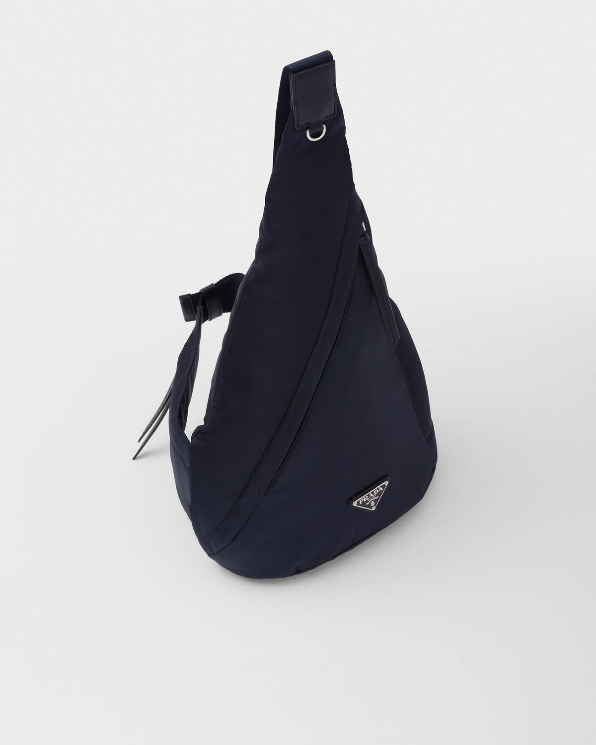 Re-Nylon and leather backpack