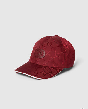 Casquette en nylon GG Rouge Bordeaux