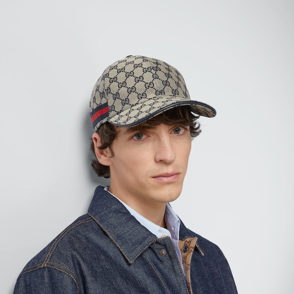 ORIGINAL GG CANVAS BASEBALL HAT WITH WEB