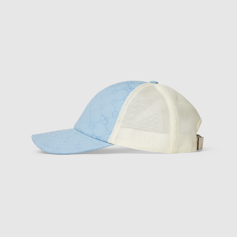 BLUE WHITE ORIGINAL GG CANVAS BASEBALL HAT
