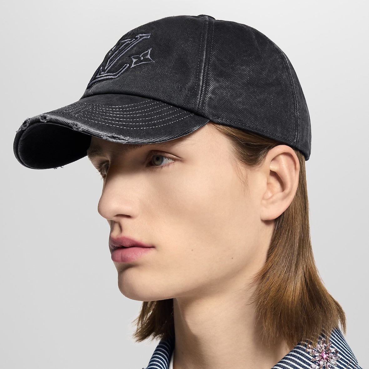 LV Washed Denim Cap