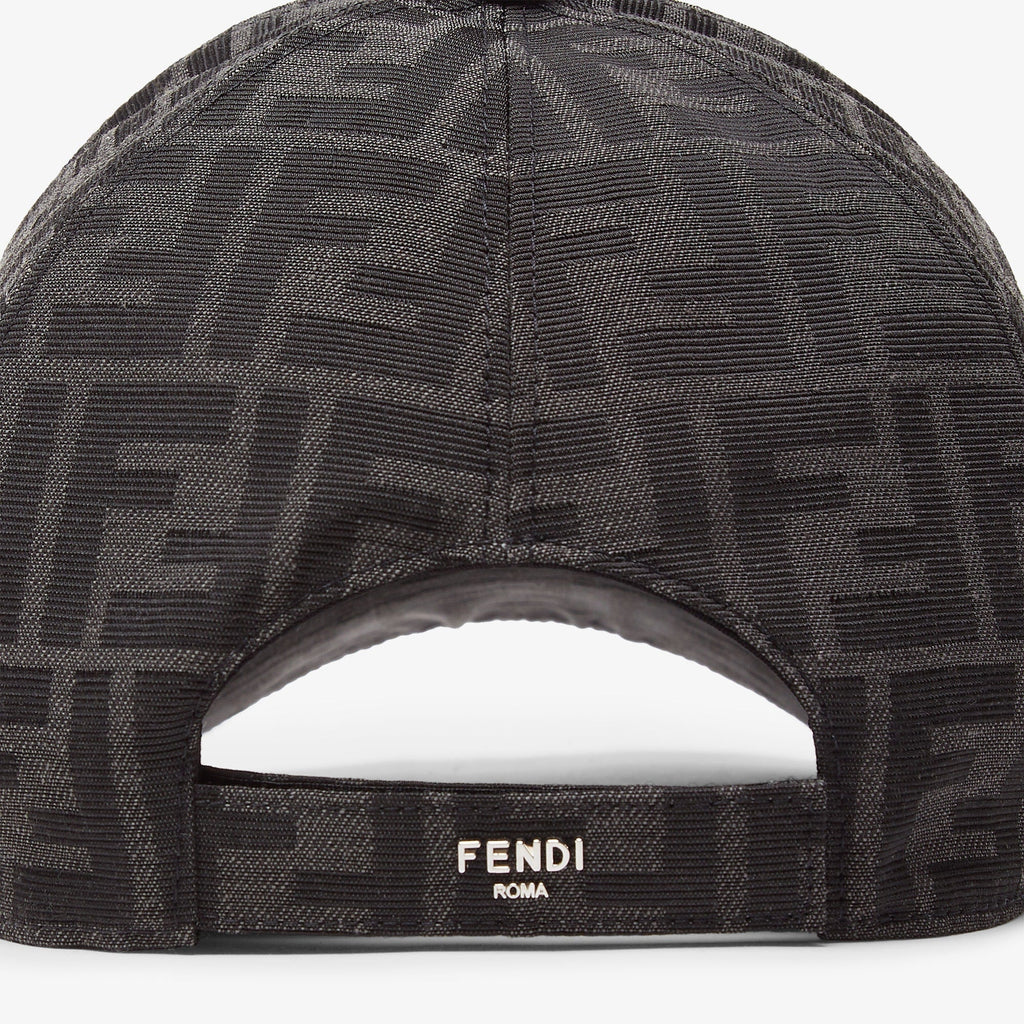 Black FF jacquard fabric baseball cap