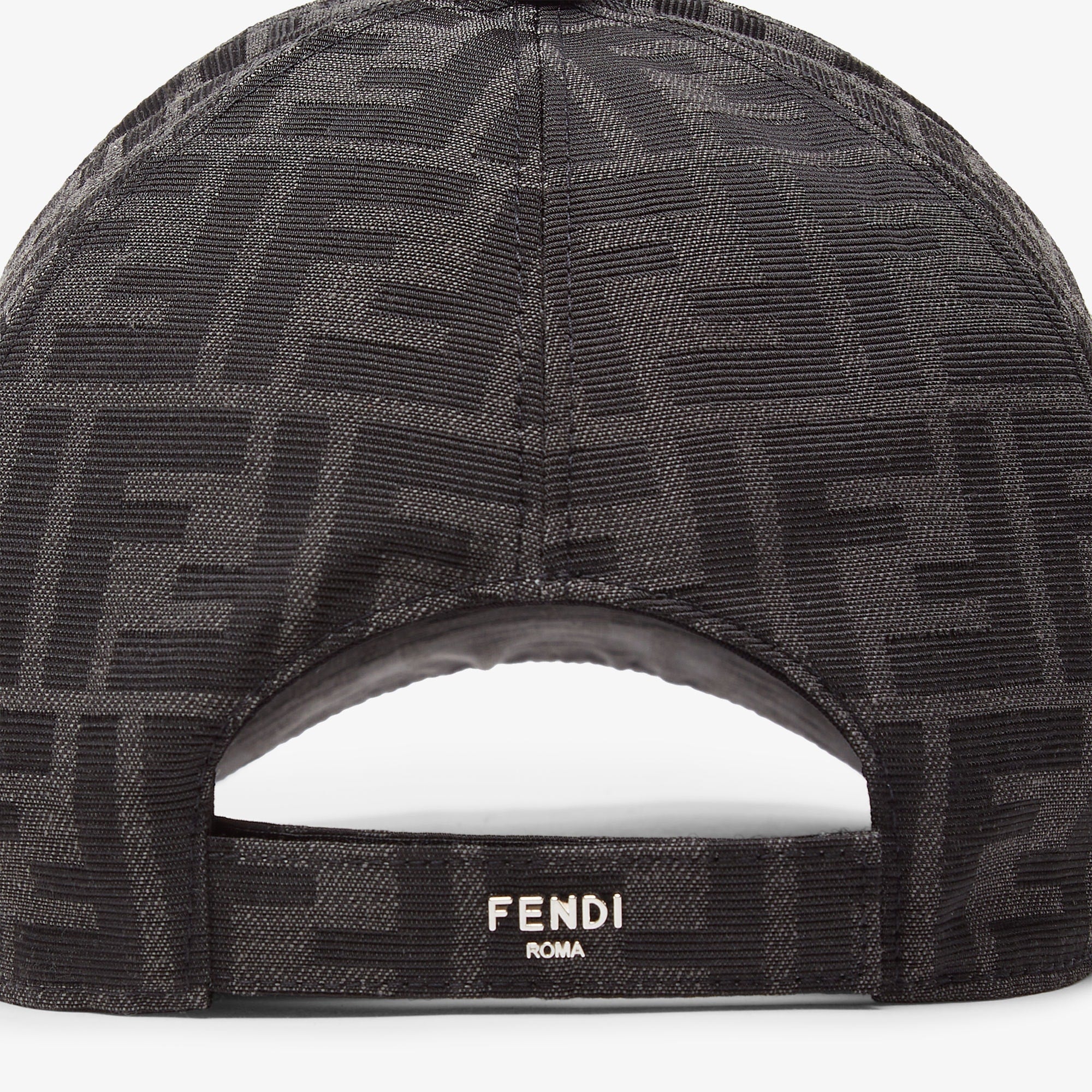 Black FF jacquard fabric baseball cap