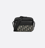 Dior Mini sac Messenger zippé Rider 2.0 Noir et Beige