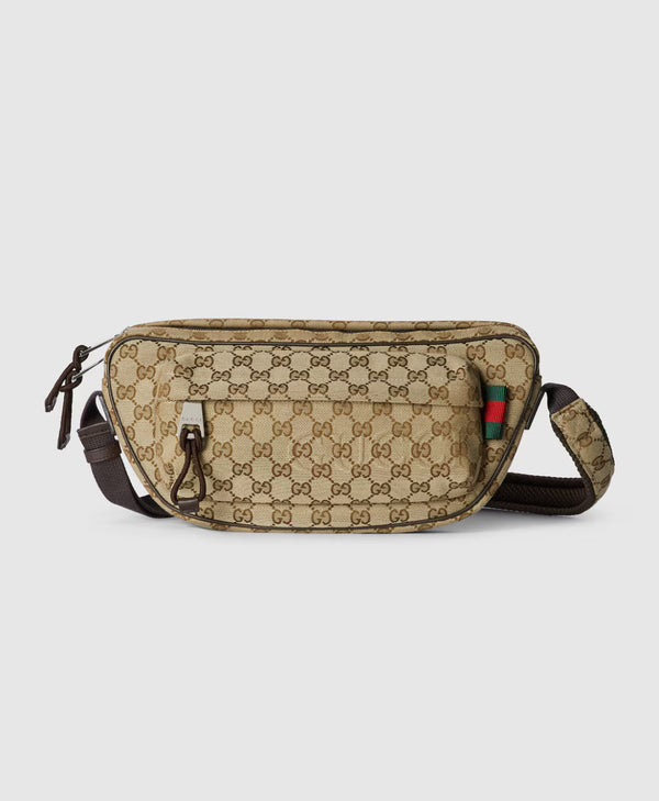 Large GG canvas messenger bag