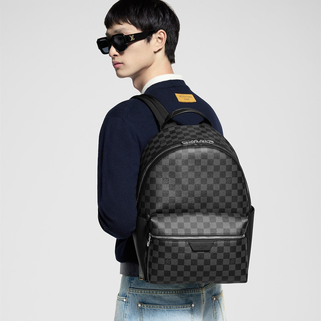 Discovery Backpack PM Black Damier Graphite Canvas