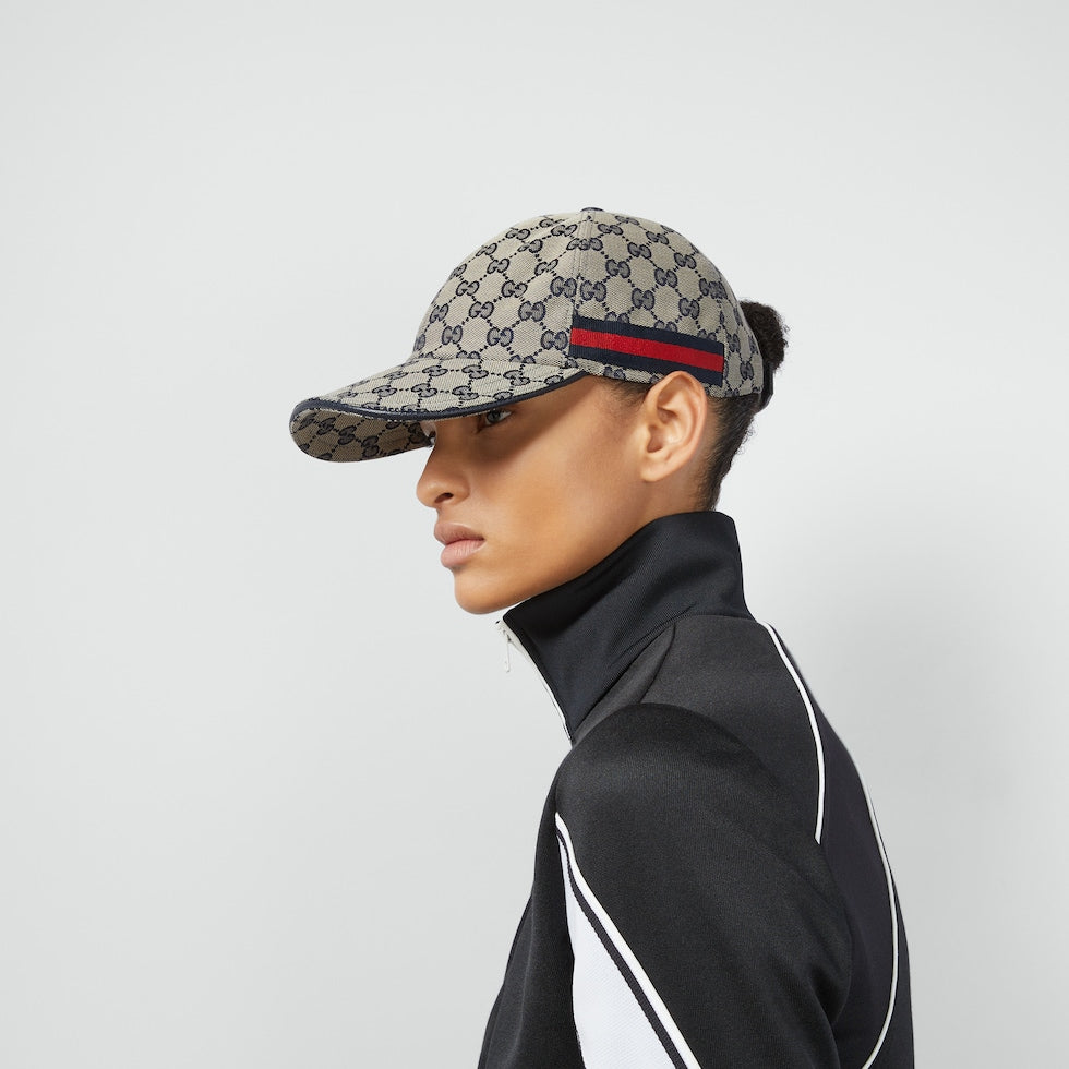ORIGINAL GG CANVAS BASEBALL HAT WITH WEB