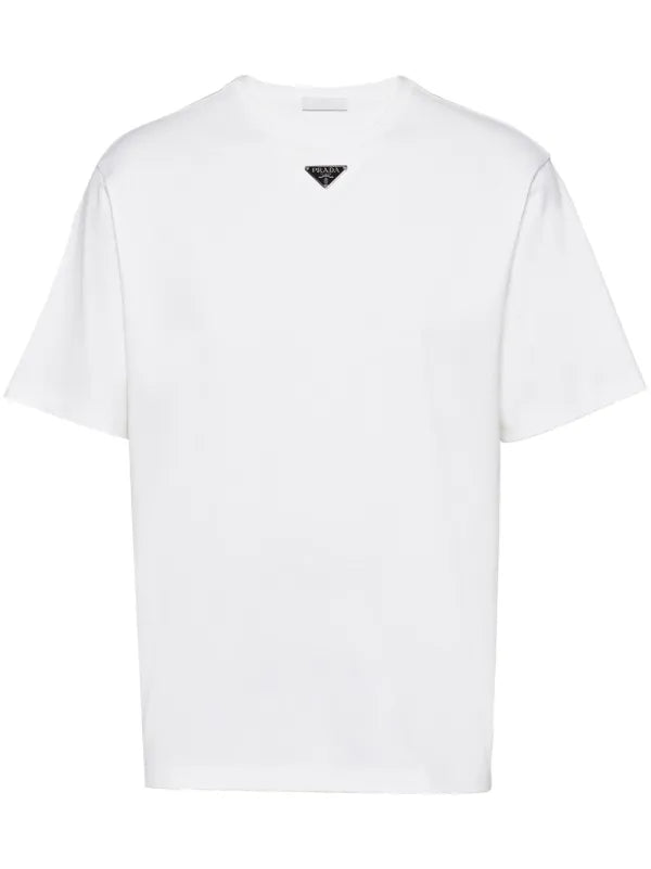 Prada white T-shirt with triangle logo