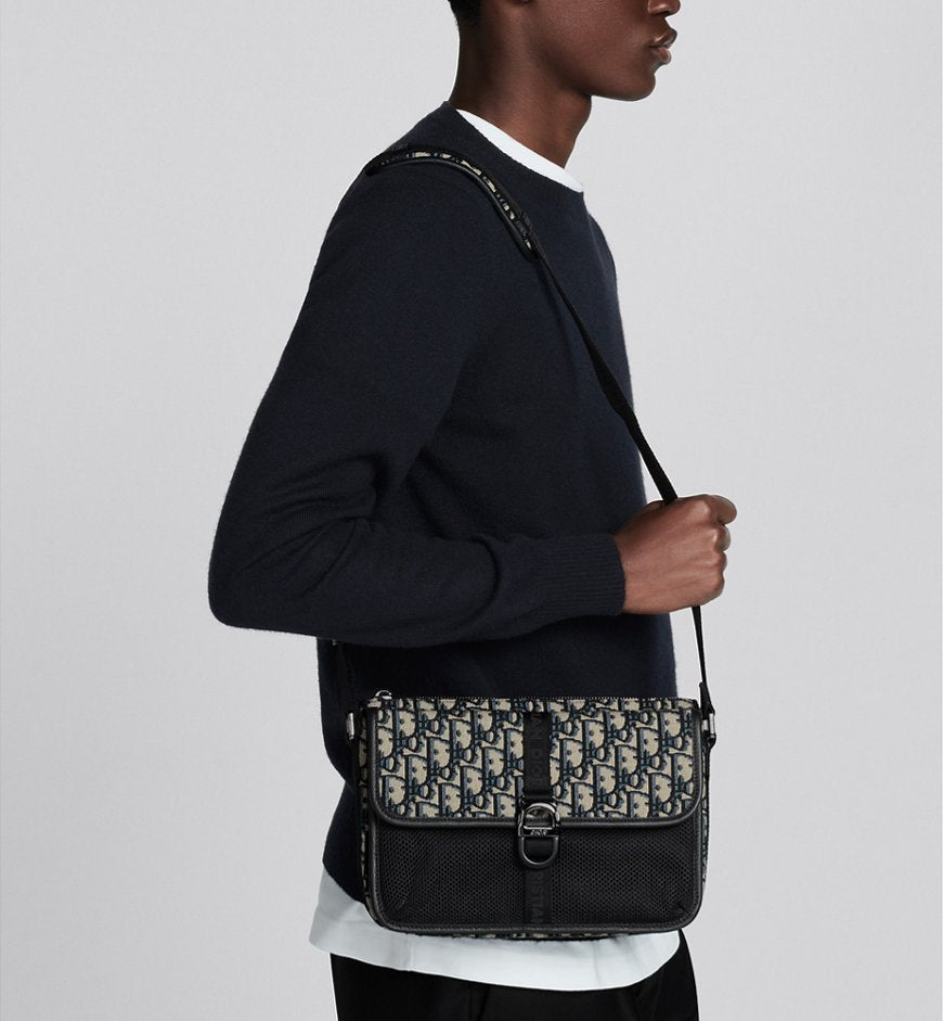 Dior 8 Shoulder Bag Black and Beige