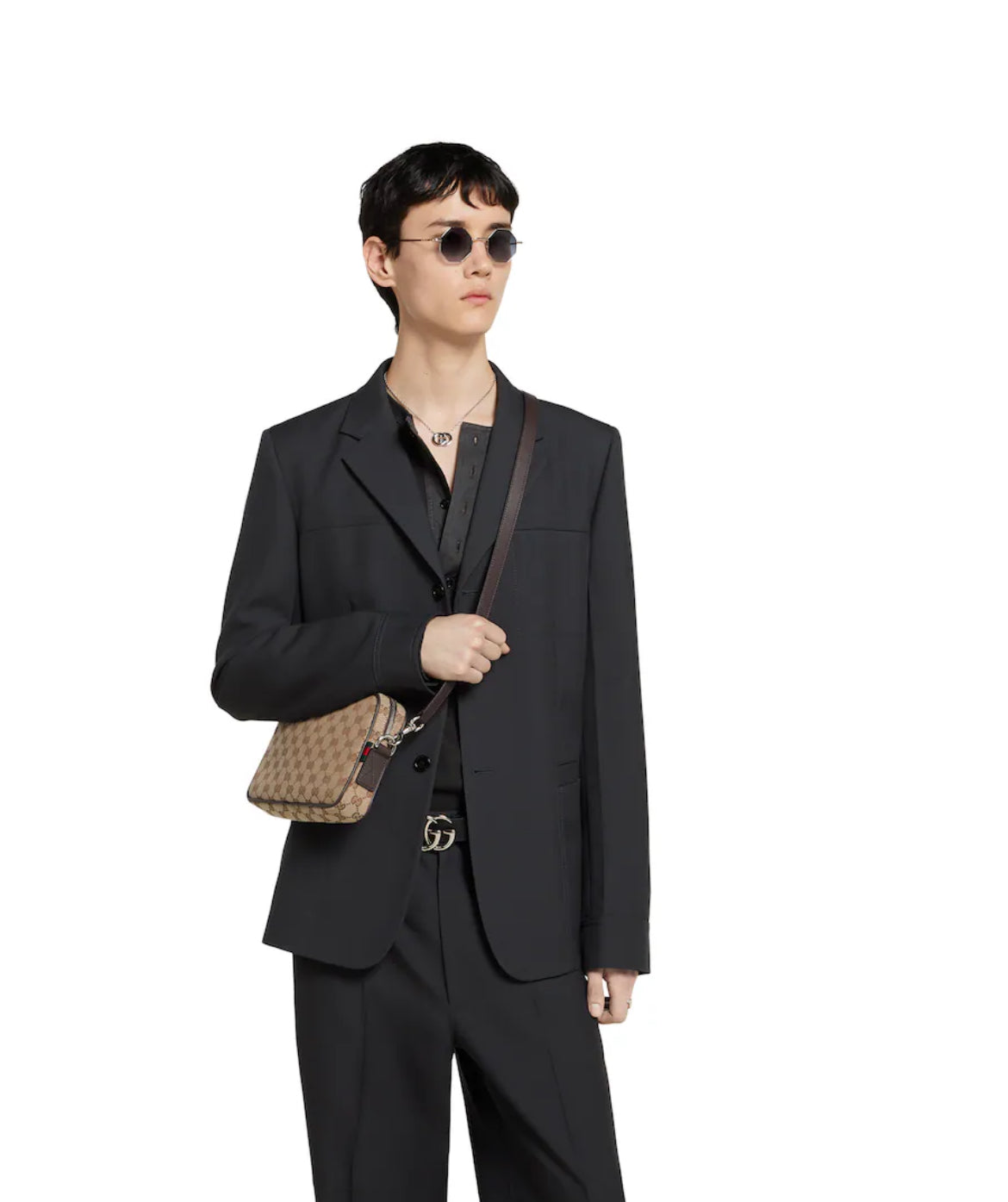 Small GG canvas shoulder bag