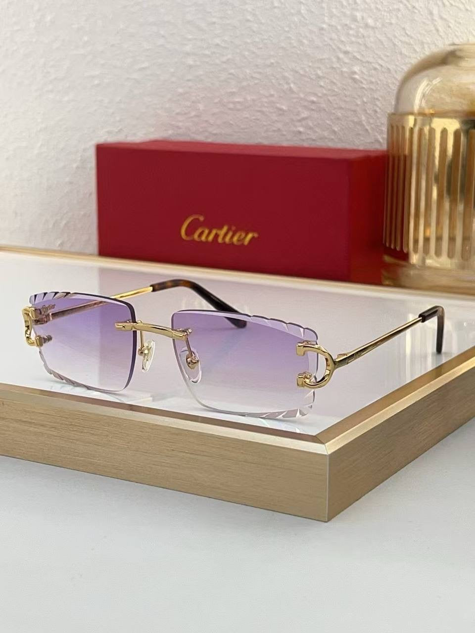 Cartier rimless glasses