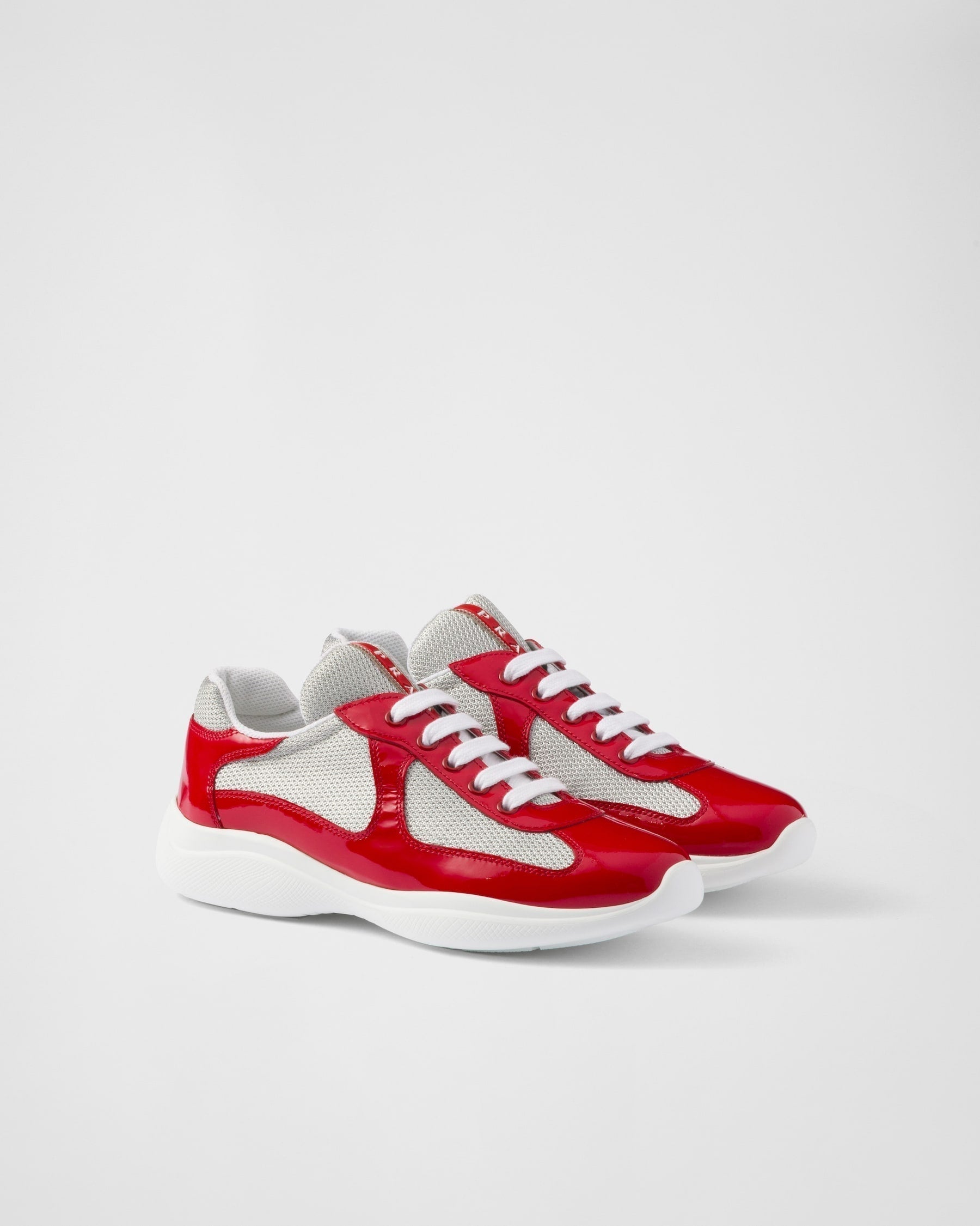 Prada America’s Cup Red Bike Fabric Sneakers