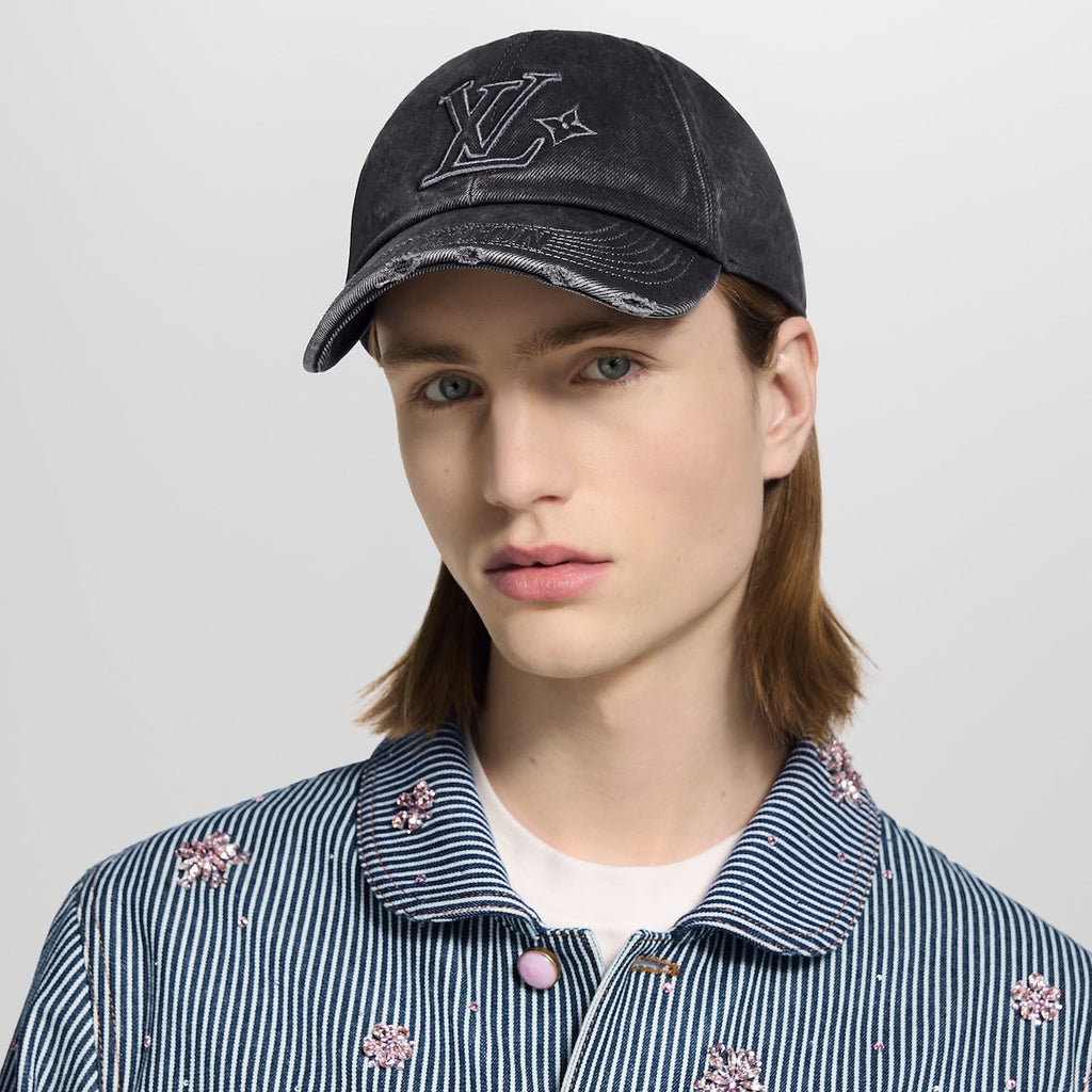 LV Washed Denim Cap
