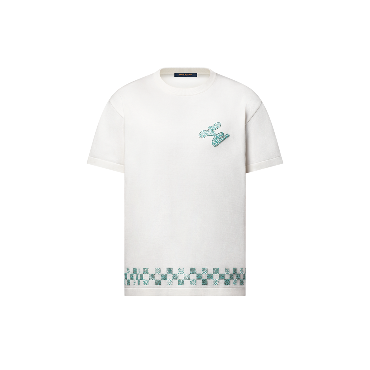 Ornamented short-sleeved T-shirt