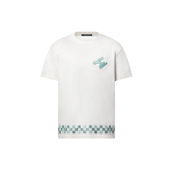 Ornamented short-sleeved T-shirt