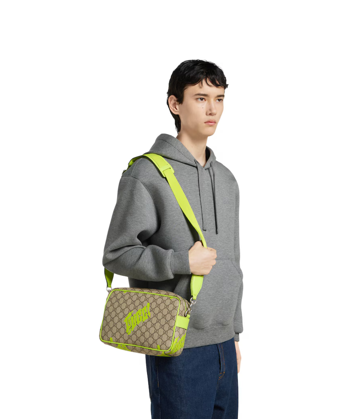Medium-sized shoulder bag with print