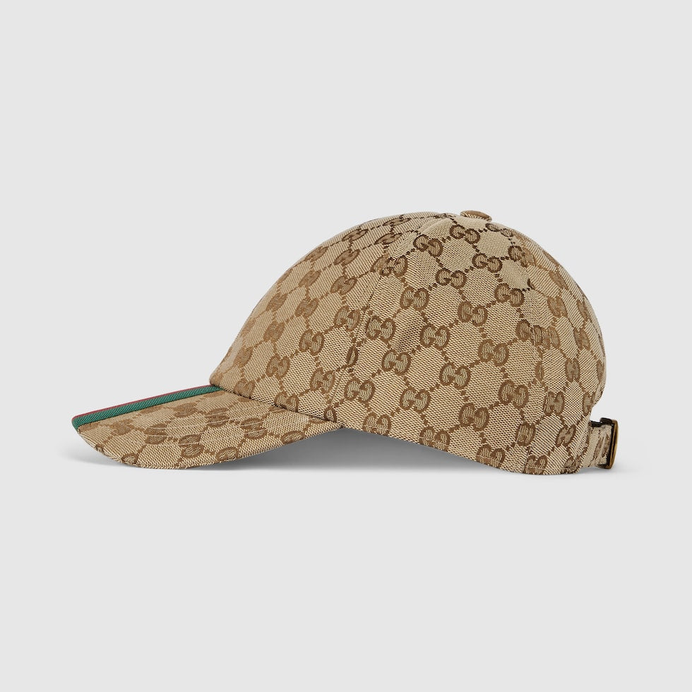 Original GG Canvas Baseball Hat Beige