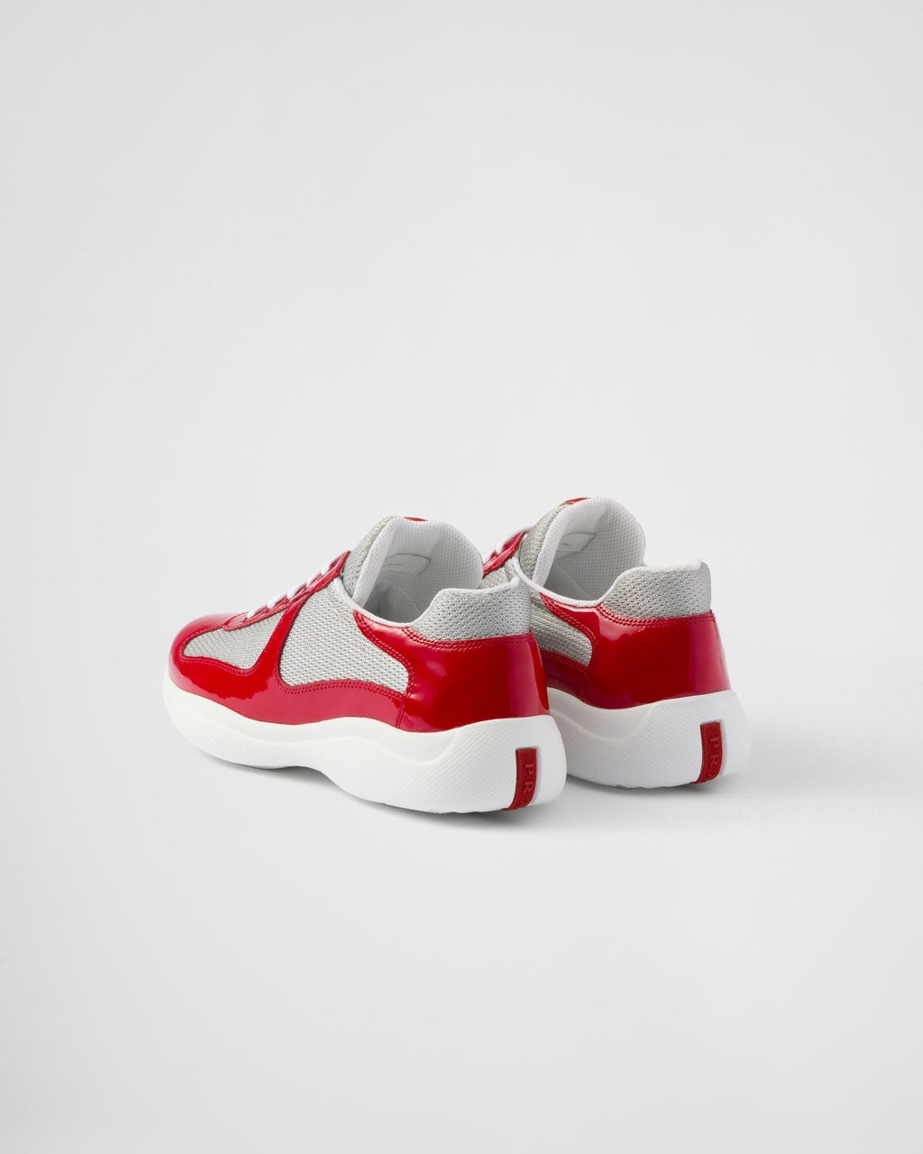 Prada America’s Cup Red Bike Fabric Sneakers