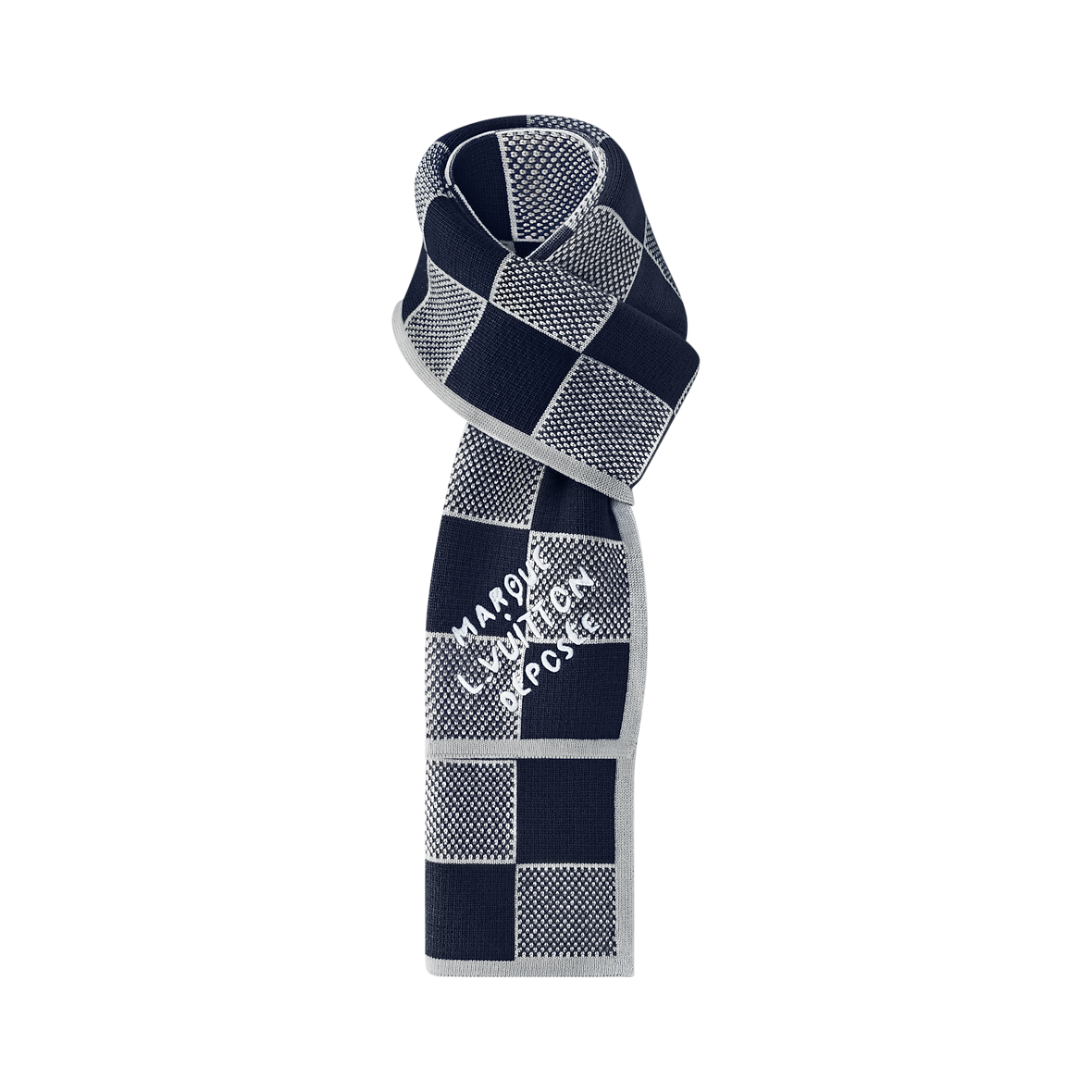 Heritage Navy Check Beanie and Scarf