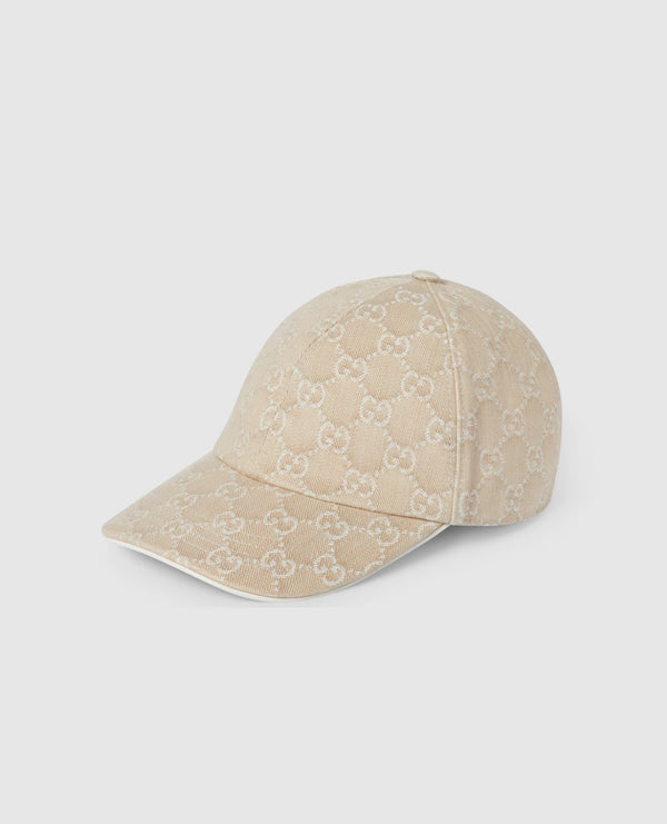 Casquette en denim GG avec détail Mors