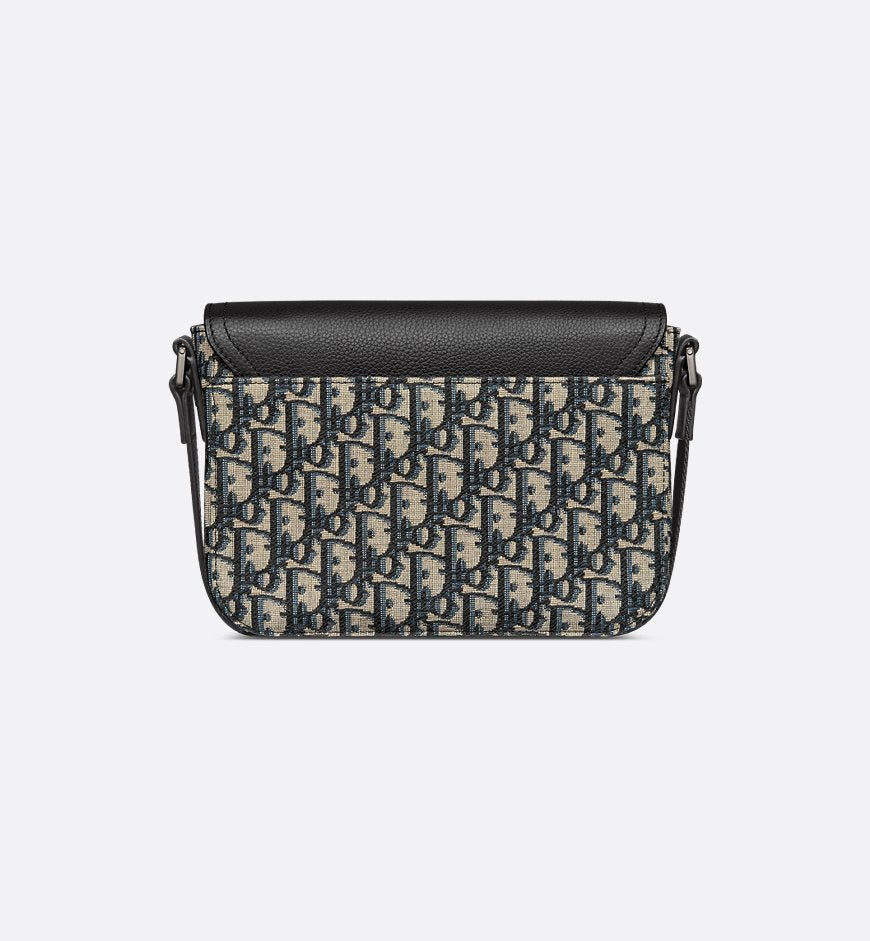 Dior Sac Messenger à rabat Saddle Small Noir et Beige