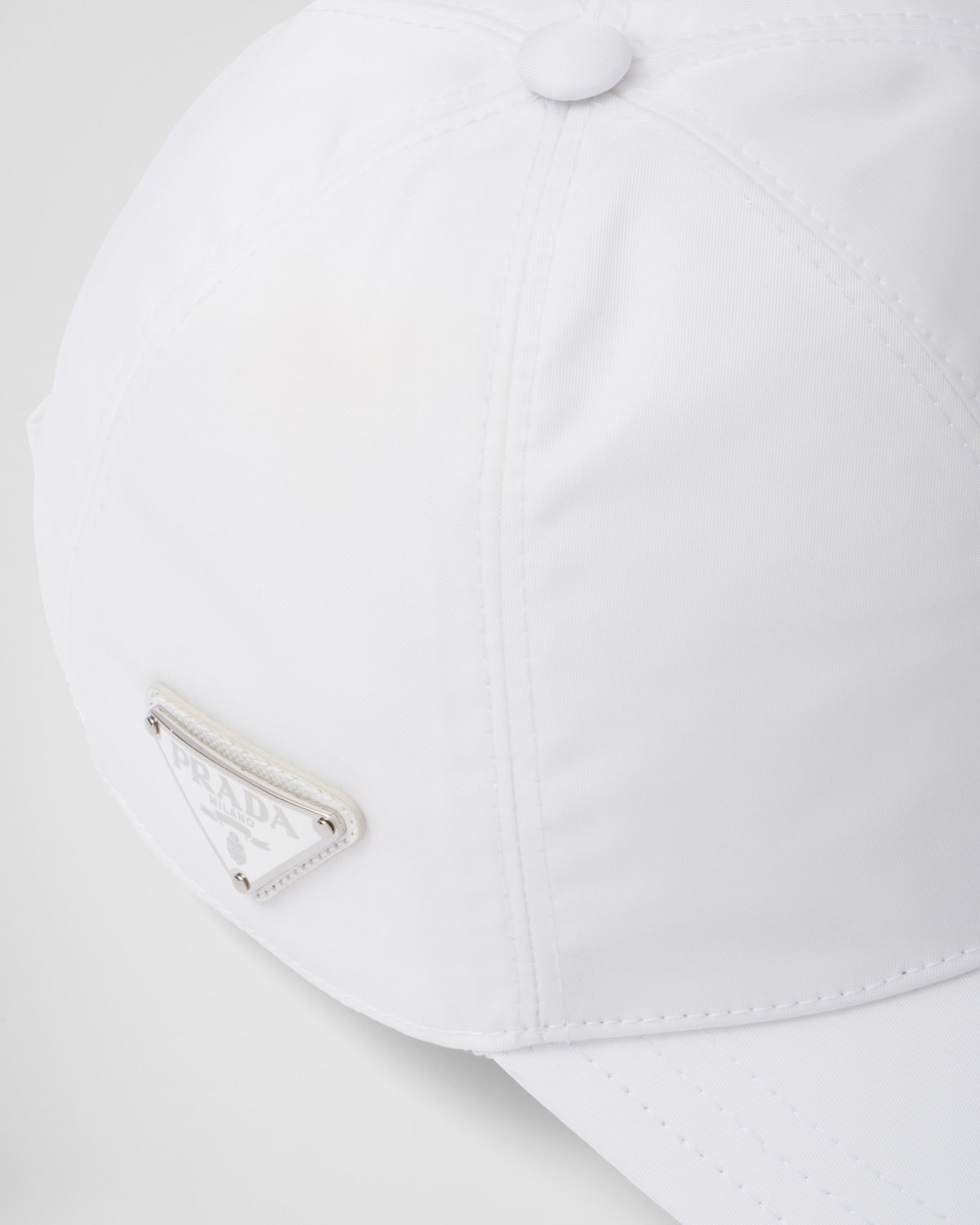 White Re-Nylon Baseball Cap