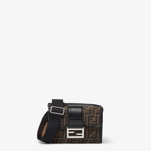 Fendi Baguette Double Jacquard FF Marron