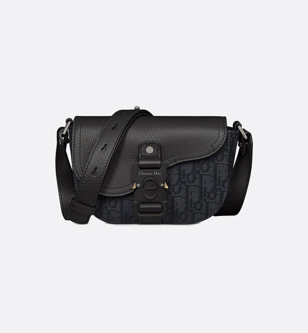 Dior Mini sac Messenger à rabat Saddle Toile 3