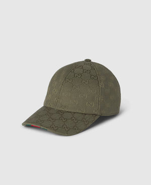 Casquette en toile GG Vert Kaki