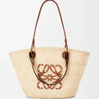 Loewe - Anagram basket in Iraca palm and calfskin