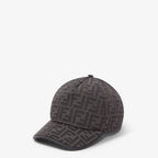 Black FF jacquard fabric baseball cap