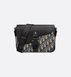 Dior Sac Messenger à rabat Saddle Small Noir et Beige