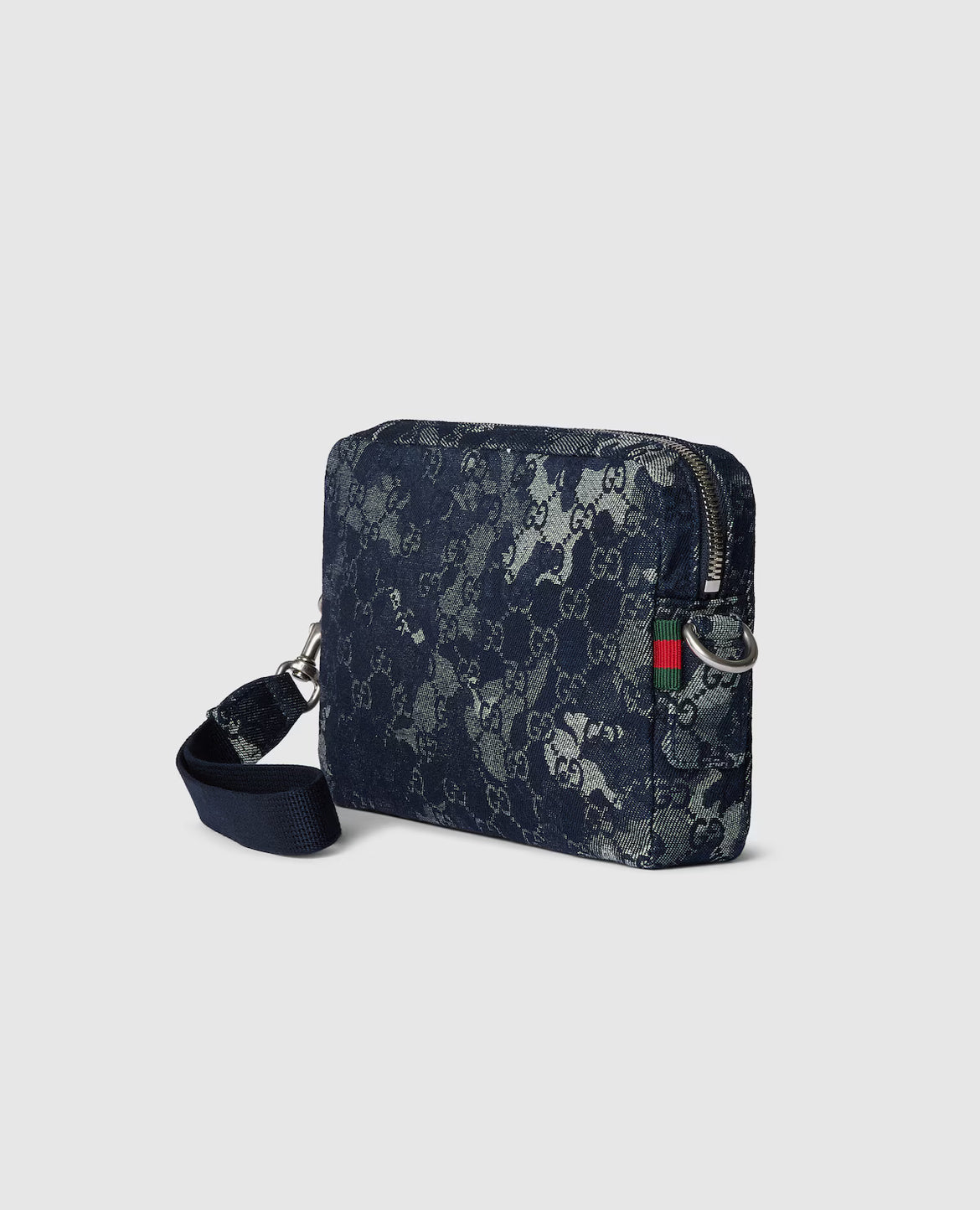 GG Small Denim Shoulder Bag
