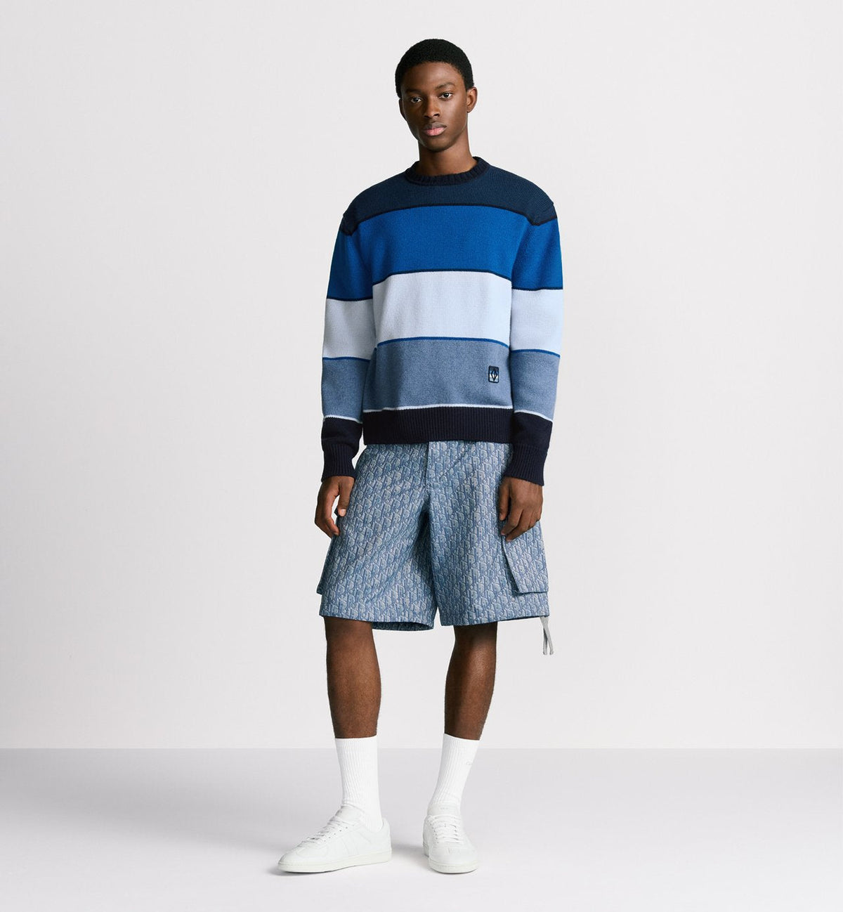Dior Oblique cargo shorts
Blue cotton-blend twill