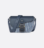 Dior Mini sac Messenger à rabat Saddle Toile 1