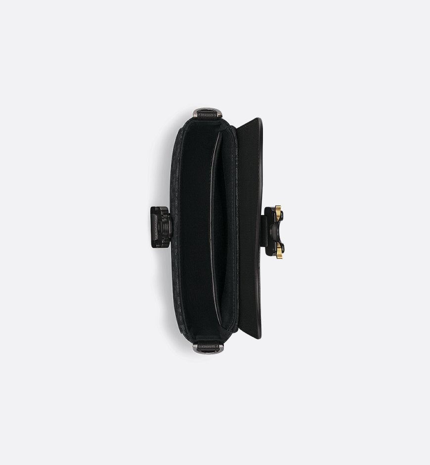 Dior Mini sac Messenger à rabat Saddle Noir