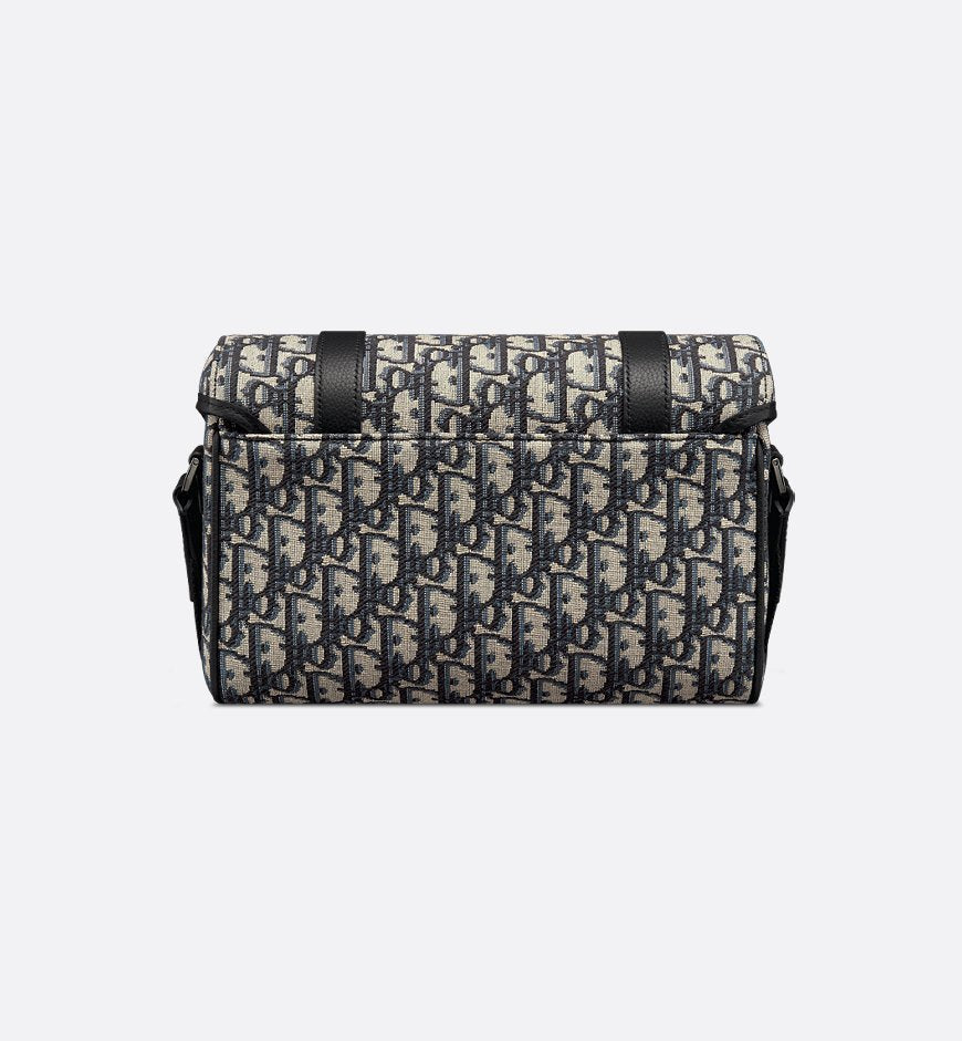 Dior Sac Messenger à rabat Hit The Road Noir et Beige