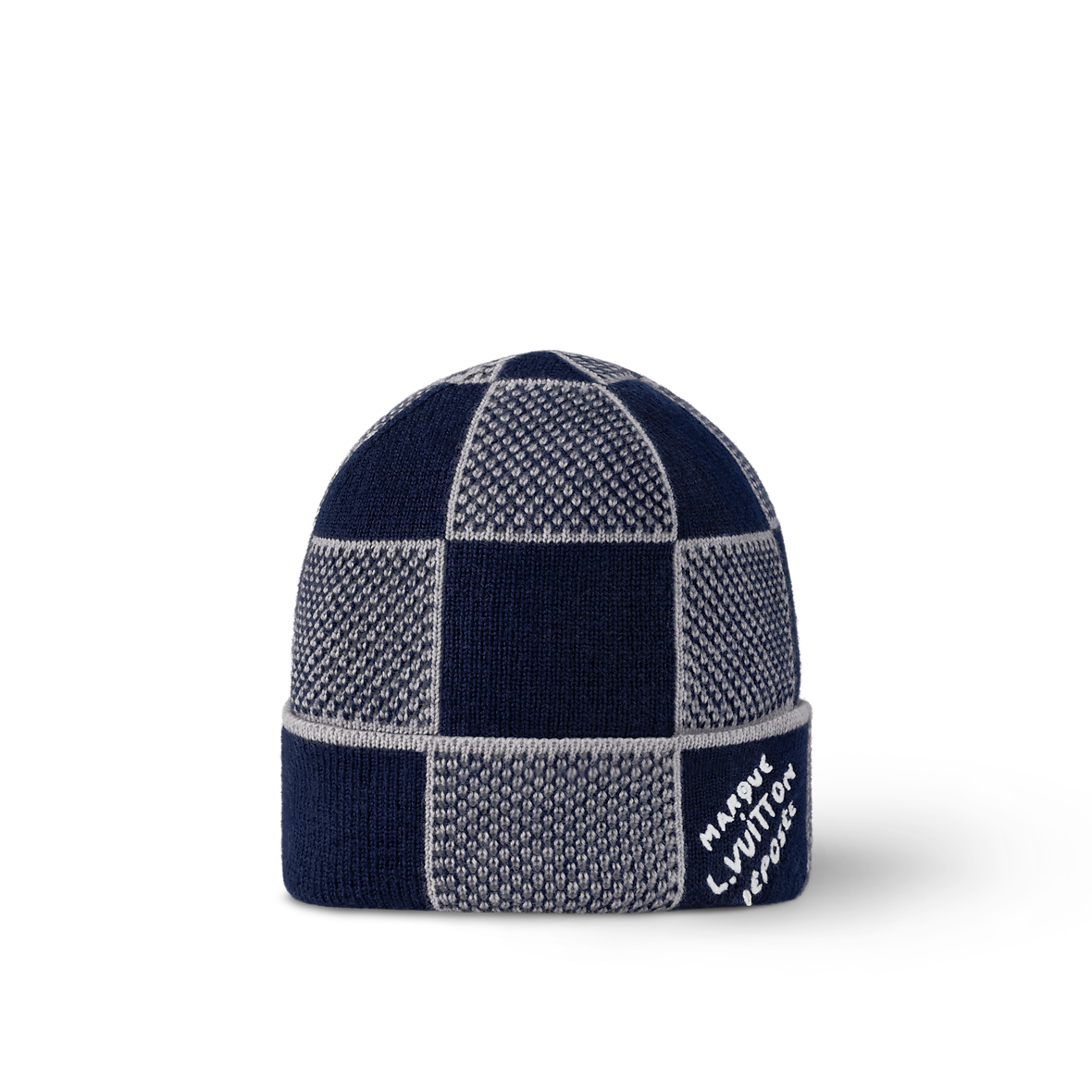 Heritage Navy Check Beanie and Scarf