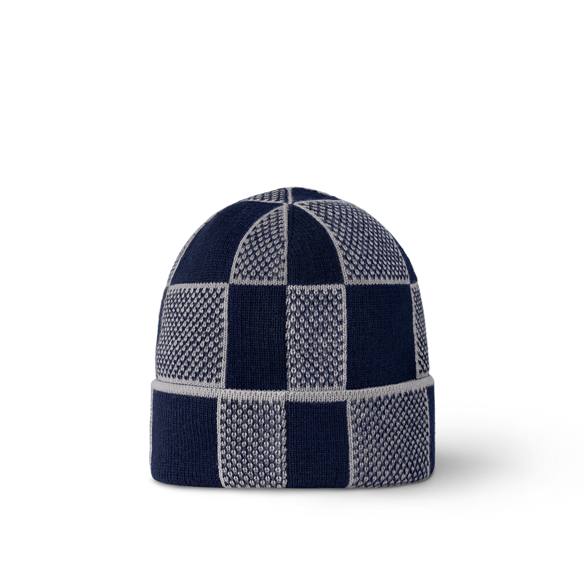 Heritage Navy Check Beanie and Scarf